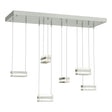 Hubbardton Forge 2023 Sterling Clear Glass (ZM) Standard Stacks 6-Light LED Pendant