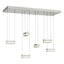 Hubbardton Forge 2023 Sterling Clear Glass (ZM) Standard Stacks 6-Light LED Pendant