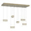 Hubbardton Forge 2023 Soft Gold Clear Glass (ZM) Standard Stacks 6-Light LED Pendant