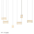 Hubbardton Forge 2023 Modern Brass Clear Glass (ZM) Standard Stacks 6-Light LED Pendant