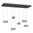Hubbardton Forge 2023 Ink Clear Glass (ZM) Standard Stacks 6-Light LED Pendant