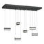 Hubbardton Forge 2023 Ink Clear Glass (ZM) Standard Stacks 6-Light LED Pendant