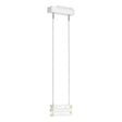 Hubbardton Forge 2023 Coastal White Clear Glass (ZM) Standard Stacks LED Pendant