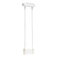 Hubbardton Forge 2023 Coastal White Clear Glass (ZM) Standard Stacks LED Pendant