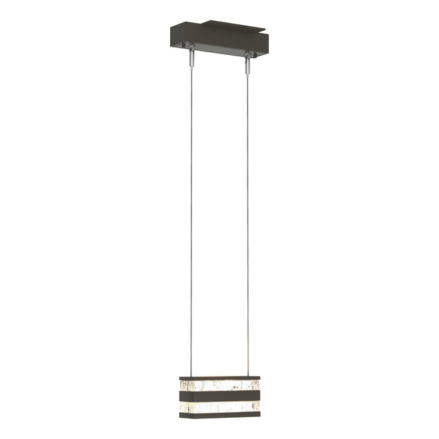 Hubbardton Forge 2023 Dark Smoke Clear Glass (ZM) Standard Stacks LED Pendant