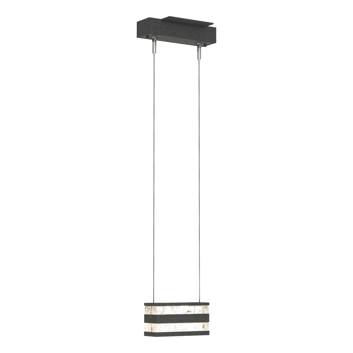 Hubbardton Forge 2023 Natural Iron Clear Glass (ZM) Standard Stacks LED Pendant