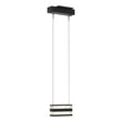 Hubbardton Forge 2023 Black Clear Glass (ZM) Standard Stacks LED Pendant