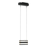 Hubbardton Forge 2023 Black Clear Glass (ZM) Standard Stacks LED Pendant