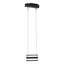 Hubbardton Forge 2023 Black Clear Glass (ZM) Standard Stacks LED Pendant