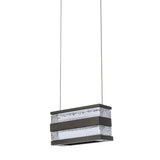 Hubbardton Forge 2023 Oil Rubbed Bronze Clear Glass (ZM) Standard Stacks LED Pendant