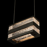 Hubbardton Forge 2023 Oil Rubbed Bronze Clear Glass (ZM) Standard Stacks LED Pendant