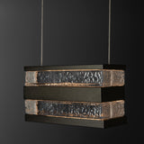 Hubbardton Forge 2023 Oil Rubbed Bronze Clear Glass (ZM) Standard Stacks LED Pendant