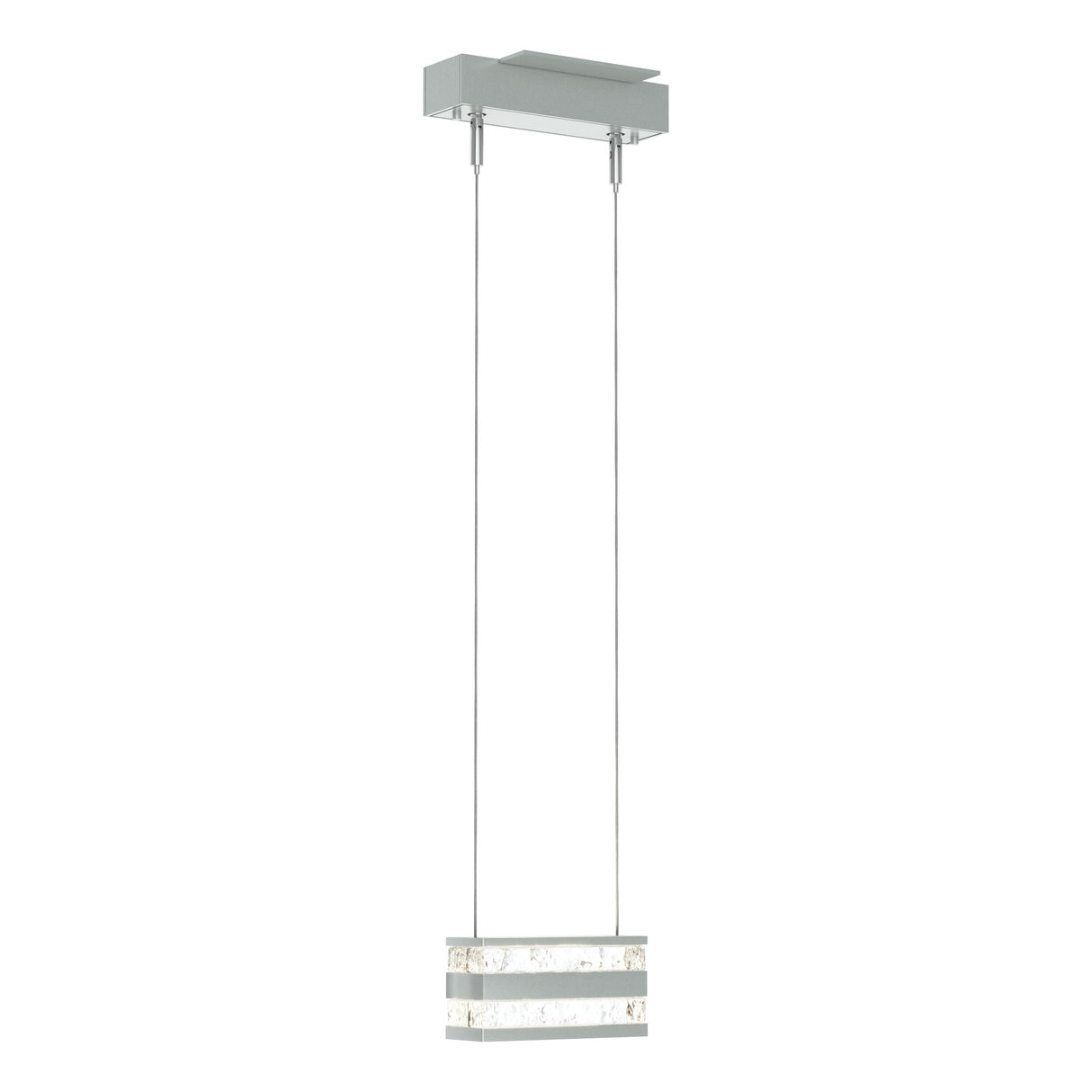 Hubbardton Forge 2023 Vintage Platinum Clear Glass (ZM) Standard Stacks LED Pendant