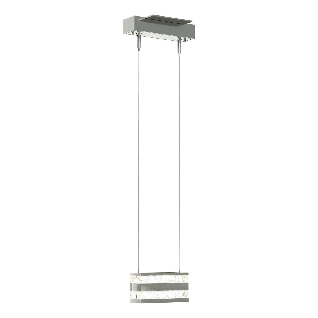 Hubbardton Forge 2023 Sterling Clear Glass (ZM) Standard Stacks LED Pendant