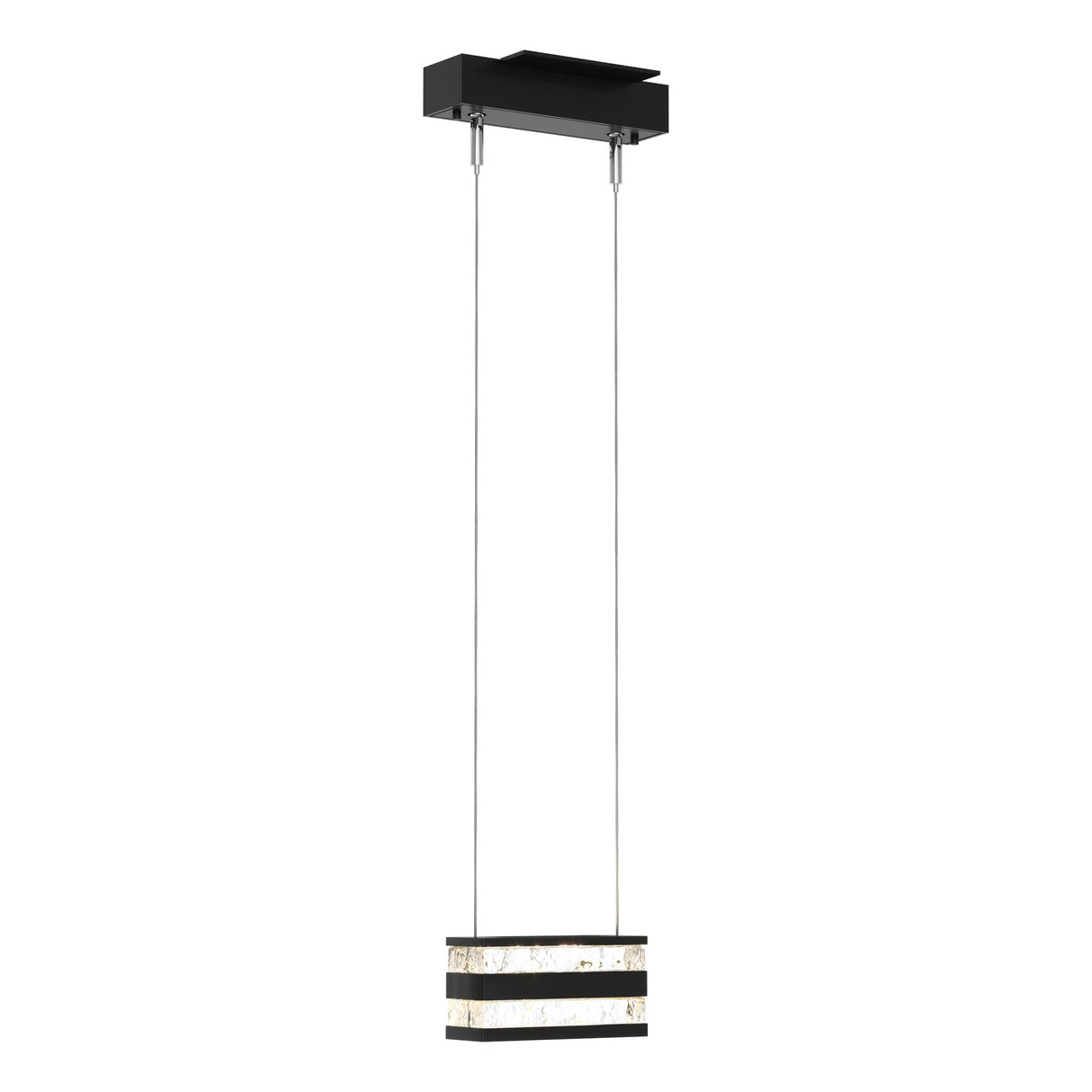 Hubbardton Forge 2023 Ink Clear Glass (ZM) Standard Stacks LED Pendant