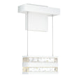 Hubbardton Forge 2023 Coastal White Clear Glass (ZM) Stacks LED Sconce