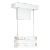 Hubbardton Forge 2023 Coastal White Clear Glass (ZM) Stacks LED Sconce