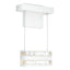 Hubbardton Forge 2023 Coastal White Clear Glass (ZM) Stacks LED Sconce