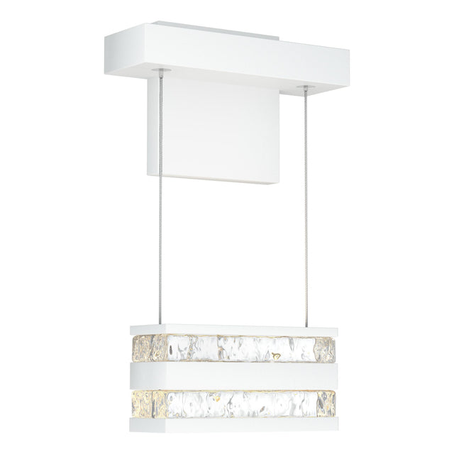 Hubbardton Forge 2023 Coastal White Clear Glass (ZM) Stacks LED Sconce