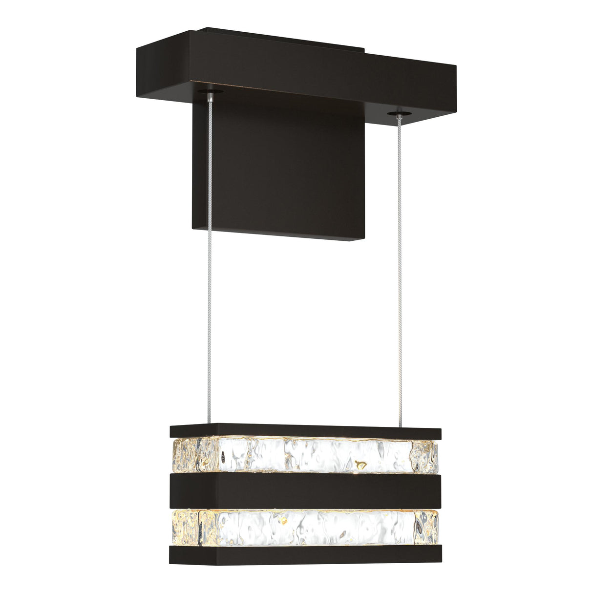 Hubbardton Forge 2023 Oil Rubbed Bronze Clear Glass (ZM) Stacks LED Sconce