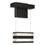 Hubbardton Forge 2023 Oil Rubbed Bronze Clear Glass (ZM) Stacks LED Sconce