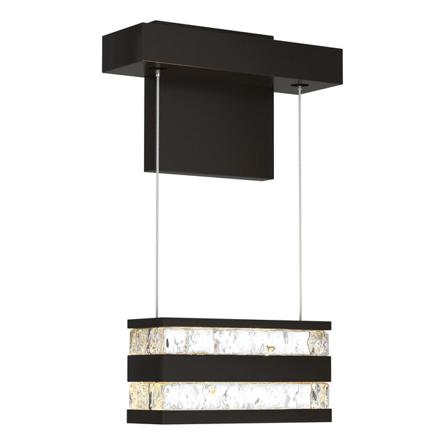Hubbardton Forge 2023 Oil Rubbed Bronze Clear Glass (ZM) Stacks LED Sconce