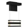 Hubbardton Forge 2023 Black Clear Glass (ZM) Stacks LED Sconce