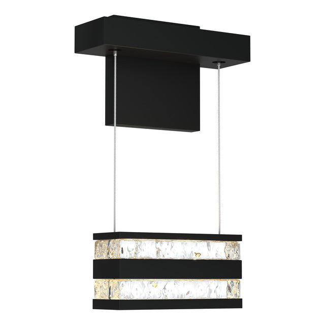 Hubbardton Forge 2023 Black Clear Glass (ZM) Stacks LED Sconce