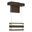 Hubbardton Forge 2023 Bronze Clear Glass (ZM) Stacks LED Sconce