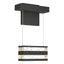 Hubbardton Forge 2023 Natural Iron Clear Glass (ZM) Stacks LED Sconce