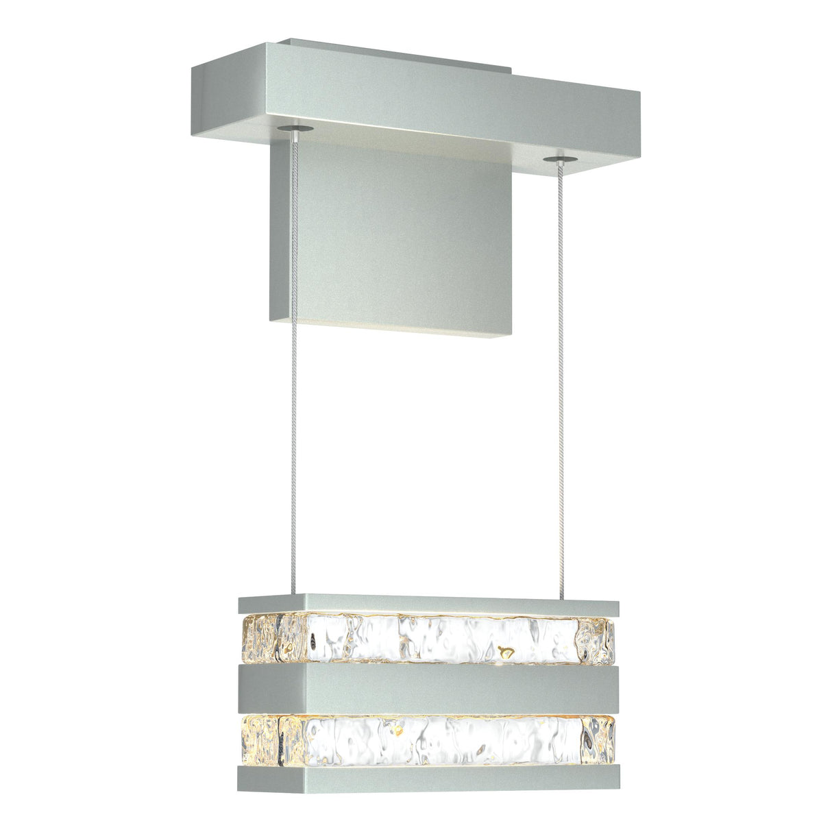 Hubbardton Forge 2023 Vintage Platinum Clear Glass (ZM) Stacks LED Sconce