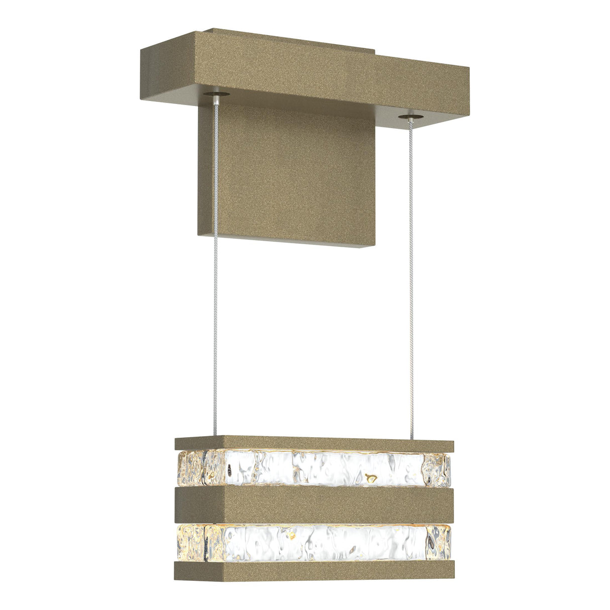 Hubbardton Forge 2023 Soft Gold Clear Glass (ZM) Stacks LED Sconce