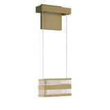 Hubbardton Forge 2023 Modern Brass Clear Glass (ZM) Stacks LED Sconce
