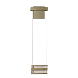 Hubbardton Forge 2023 Modern Brass Clear Glass (ZM) Stacks LED Sconce
