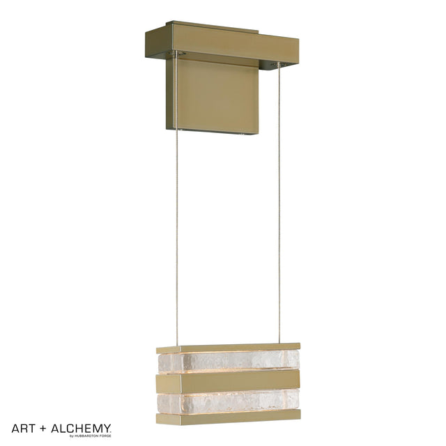 Hubbardton Forge 2023 Modern Brass Clear Glass (ZM) Stacks LED Sconce
