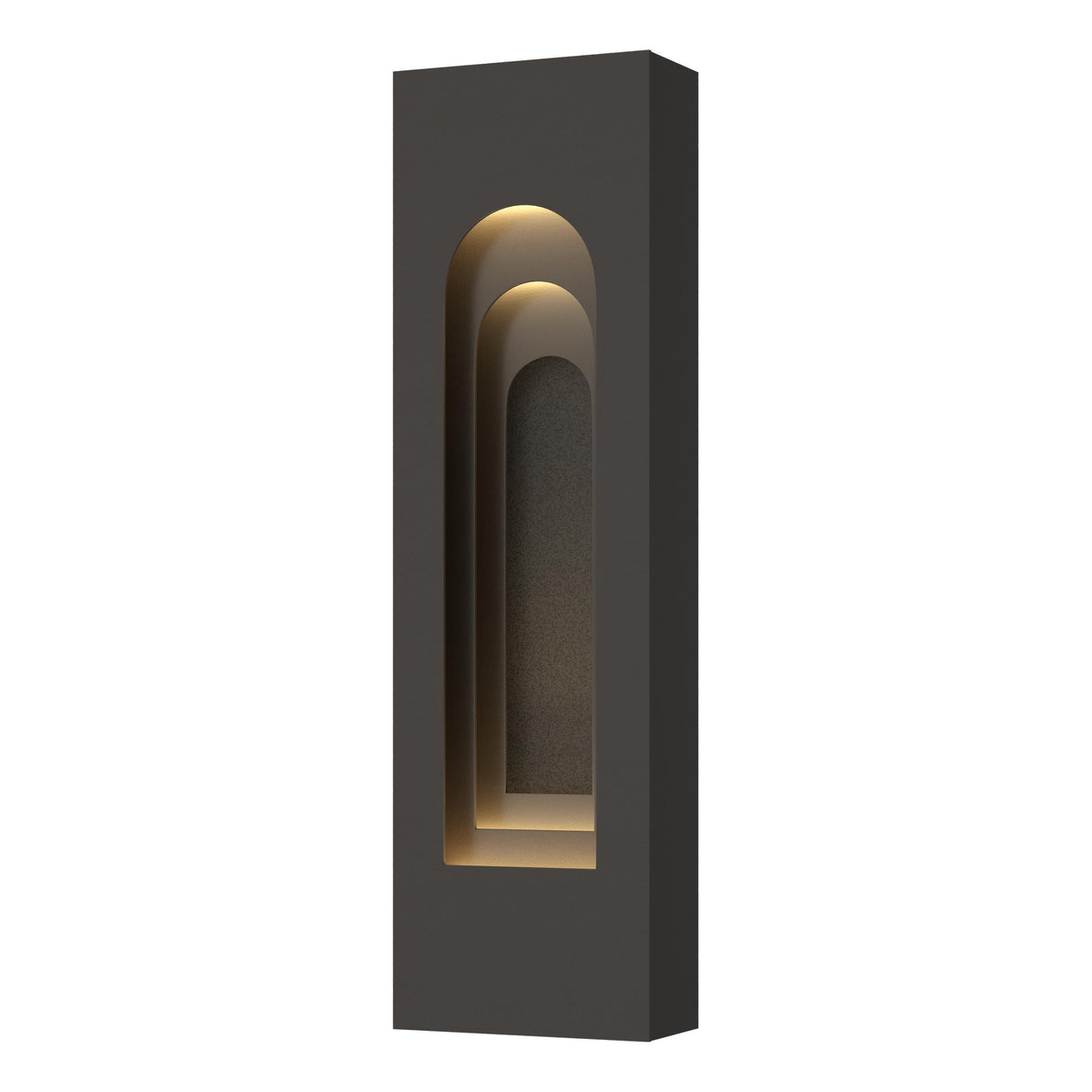 Hubbardton Forge 2023 Coastal Oil Rubbed Bronze Coastal Natural Iron Procession Arch Small Outdoor Sconce