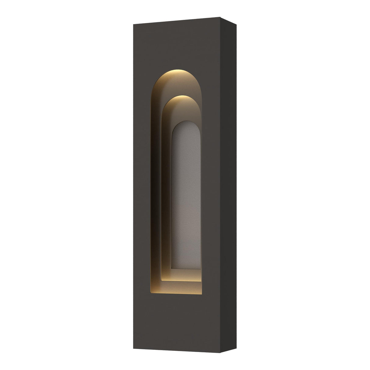 Hubbardton Forge 2023 Coastal Oil Rubbed Bronze Coastal Burnished Steel Procession Arch Small Outdoor Sconce