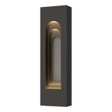 Hubbardton Forge 2023 Coastal Oil Rubbed Bronze Coastal Burnished Steel Procession Arch Small Outdoor Sconce