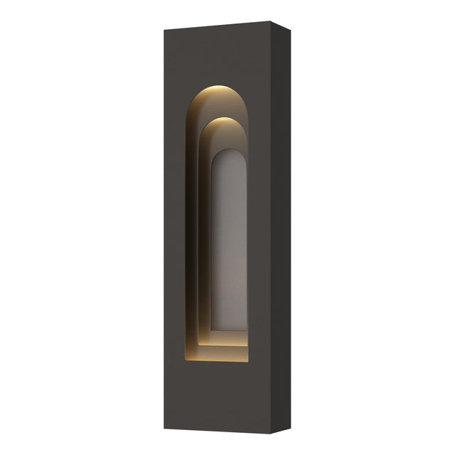 Hubbardton Forge 2023 Coastal Oil Rubbed Bronze Coastal Burnished Steel Procession Arch Small Outdoor Sconce