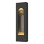 Hubbardton Forge 2023 Coastal Natural Iron Coastal Burnished Steel Procession Arch Small Outdoor Sconce
