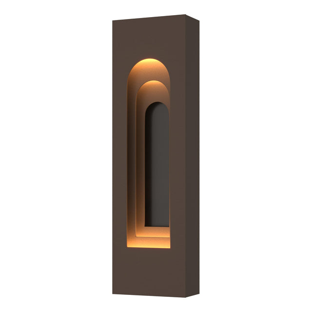 Hubbardton Forge 2023 Coastal Bronze Coastal Oil Rubbed Bronze Procession Arch Small Outdoor Sconce