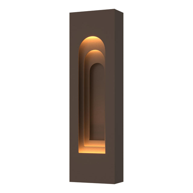 Hubbardton Forge 2023 Coastal Bronze Coastal Bronze Procession Arch Small Outdoor Sconce