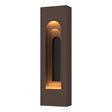 Hubbardton Forge 2023 Coastal Bronze Coastal Black Procession Arch Small Outdoor Sconce