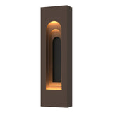 Hubbardton Forge 2023 Coastal Bronze Coastal Black Procession Arch Small Outdoor Sconce
