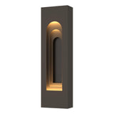 Hubbardton Forge 2023 Coastal Dark Smoke Coastal Oil Rubbed Bronze Procession Arch Small Outdoor Sconce