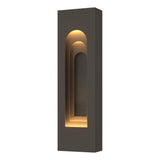 Hubbardton Forge 2023 Coastal Dark Smoke Coastal Natural Iron Procession Arch Small Outdoor Sconce