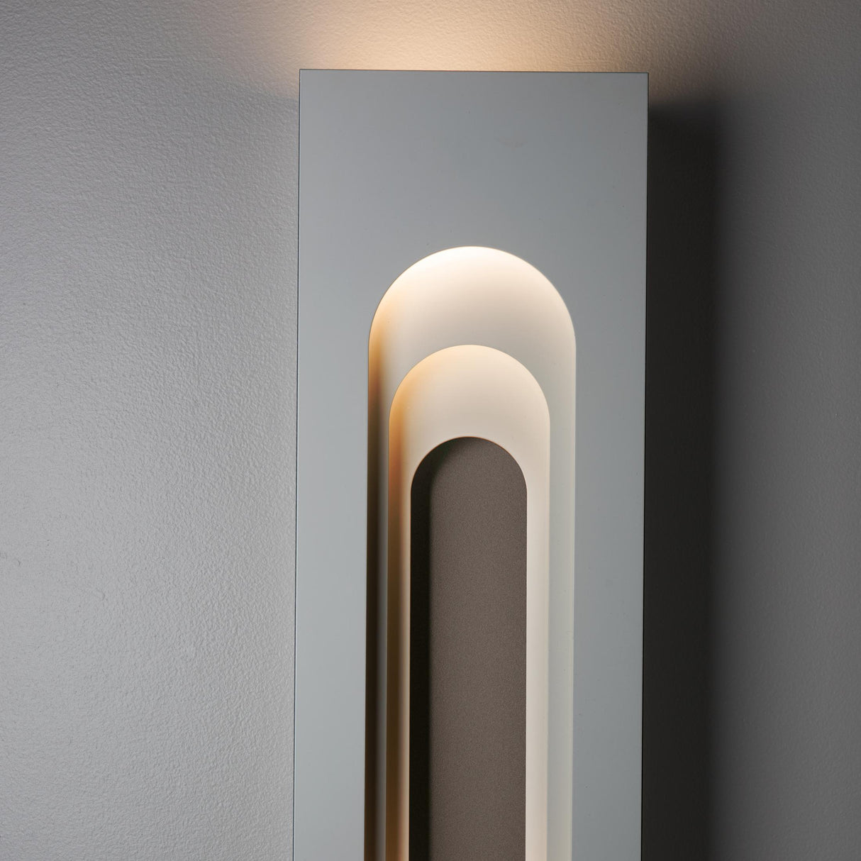 Hubbardton Forge 2023 Coastal Burnished Steel Coastal Oil Rubbed Bronze Procession Arch Small Outdoor Sconce