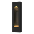 Hubbardton Forge 2023 Coastal Black Coastal Natural Iron Procession Arch Small Outdoor Sconce