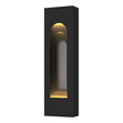Hubbardton Forge 2023 Coastal Black Coastal Burnished Steel Procession Arch Small Outdoor Sconce