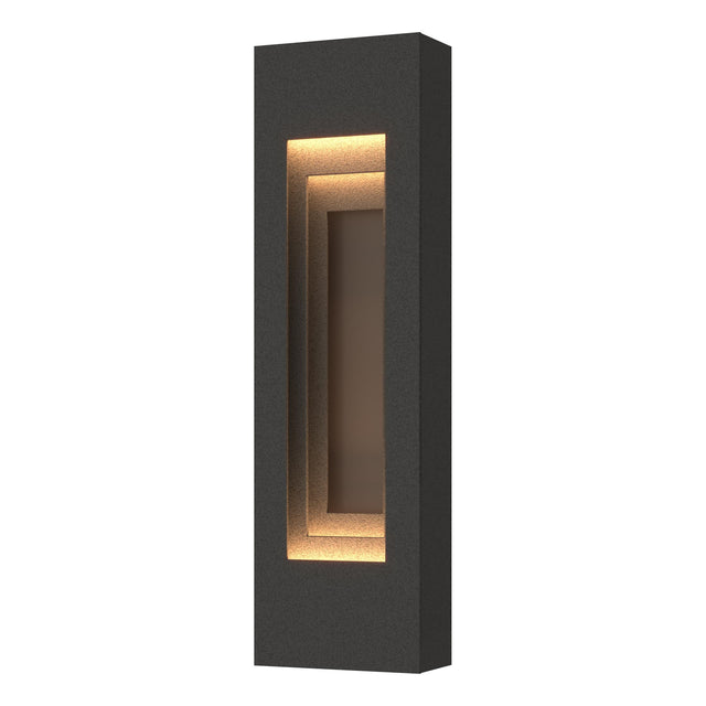 Hubbardton Forge 2023 Coastal Natural Iron Coastal Dark Smoke Procession Small Outdoor Sconce